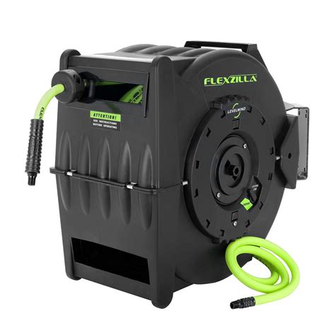 We are quite impressed with the nozzle protector; Flexzilla 3/8 in. x 75 ft. Retractable Air Hose Reel with ...