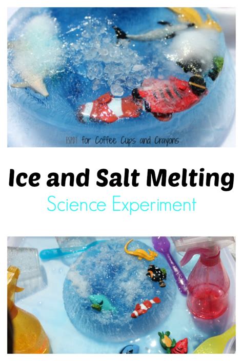 Ice And Salt Science Experiment Coffee Cups And Crayons