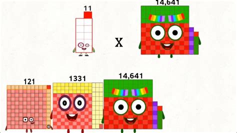 Numberblocks 11 Times With Repeated Multiples Yield Numbers Up To
