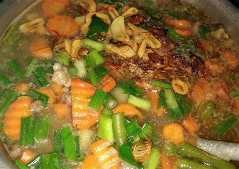 Bakso atau baso adalah jenis bola daging yang lazim ditemukan pada masakan indonesia. Resep Sayur sop + daging sapi oleh Nur Hayati - Cookpad