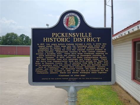 Pickensville Historic District Historical Marker