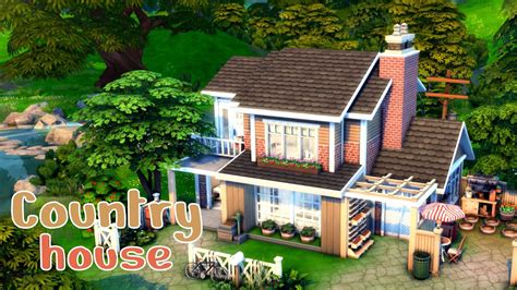 Дача Симс 4🌳country House The Sims 4 Строительство No Cc Youtube