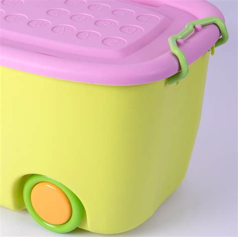 Stackable Toy Storage Box With Wheels