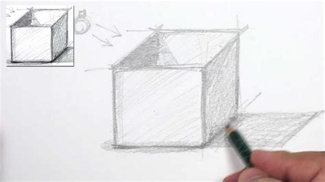 Method 1 drawing a see through 3d box. How to draw a 3d box > MISHKANET.COM