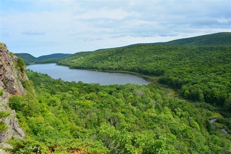 Lake Of The Clouds Porcupine Mountains Wilderness State Park In The