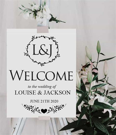 Personalized Wedding Welcome Sticker Welcome To Our Wedding Decal