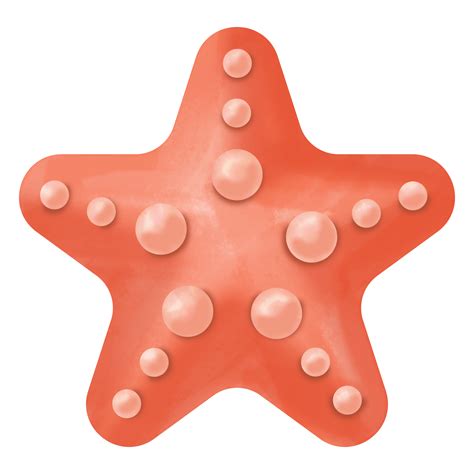 Estrela Do Mar Aquarela Clipart 9694128 PNG