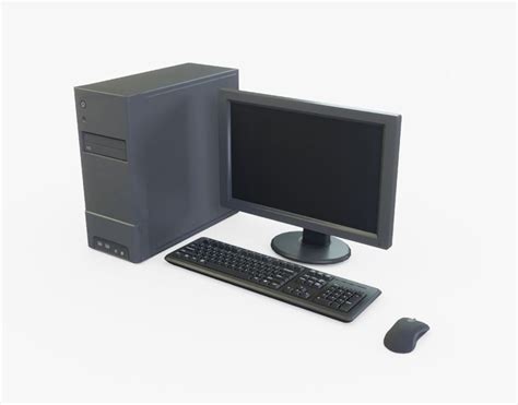 3d Asset Generic Desktop Computer Cgtrader