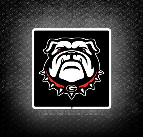 Georgia Bulldogs Uga Logo 3d Neon Sign For Sale Neonstation