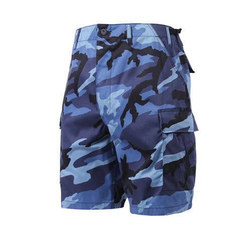 Blue Camouflage Shorts Military Cargo Shorts Army Navy Shop