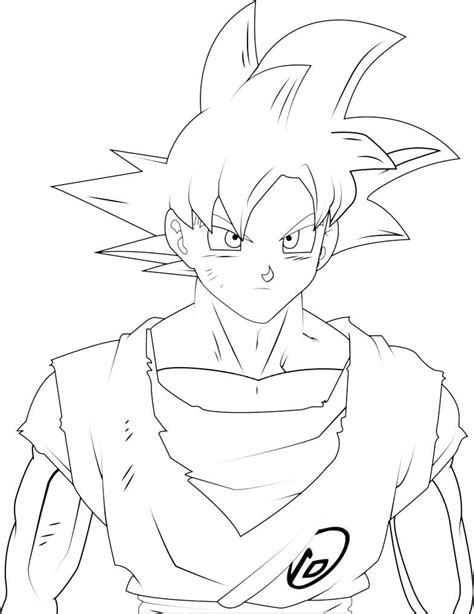 Dibujos Para Colorear Goku Fase 4 Imagui Reverasite