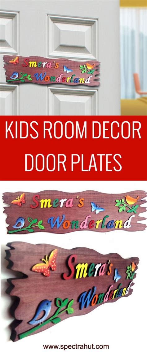 Don't let a door go unclaimed. Kids Room decor - custom Nameplate for kids room doors ...