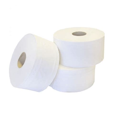 Buy Mini Jumbo Toilet Rolls 76mm Core 2 Ply Tissue 12 Pack Go