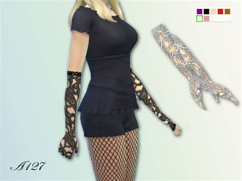 The Sims Resource Trasparent Lace Gloves By Altea127 Sims 4 Downloads