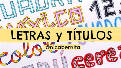 Letras Bonitas Para Carteles Letras Bonitas Para T Tulos F Ciles