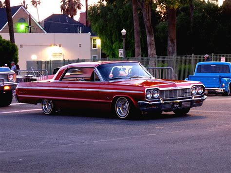 Anyway, i go to help and see a black skid mark all the way down the road to our car. Cruisin down the street in my 64... | Eddie A. | Flickr