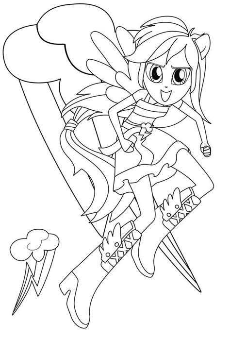 Have fun everyone, and don't forgot to brohoof! My Little Pony Equestria Girls Coloring Page | Coloring Sky