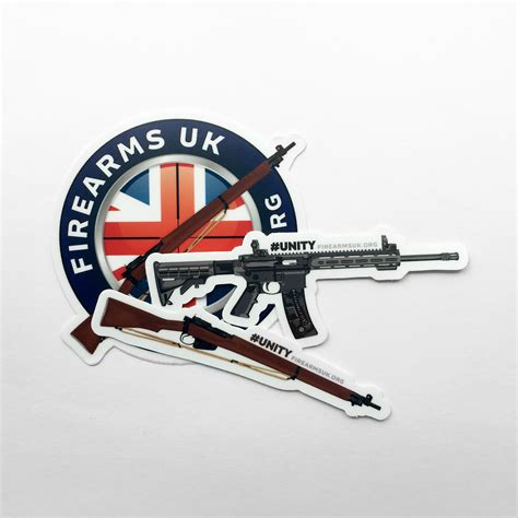 Firearms Uk Stickers Durable Vinyl Firearms Uk