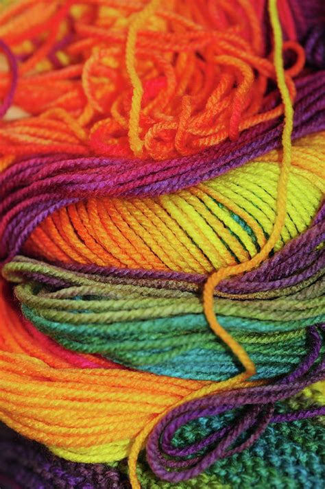 Rainbow Colored Threads Abstract Photograph By Jenny Rainbow Fine Art
