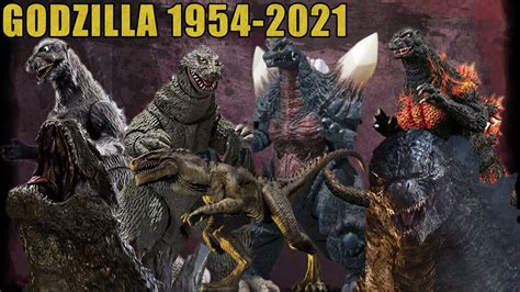 Evolution Godzilla 1954 2021 Youtube