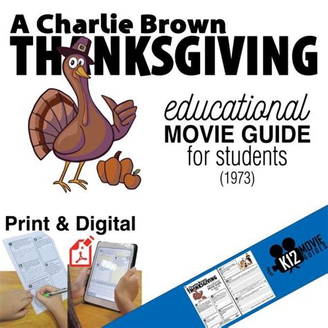 Hundreds of pdf lesson plans. A Charlie Brown Thanksgiving Movie Viewing Guide ...