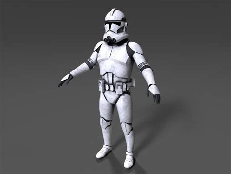 Clone Trooper Phase 2 Shiny Free Vr Ar Low Poly 3d Model Cgtrader