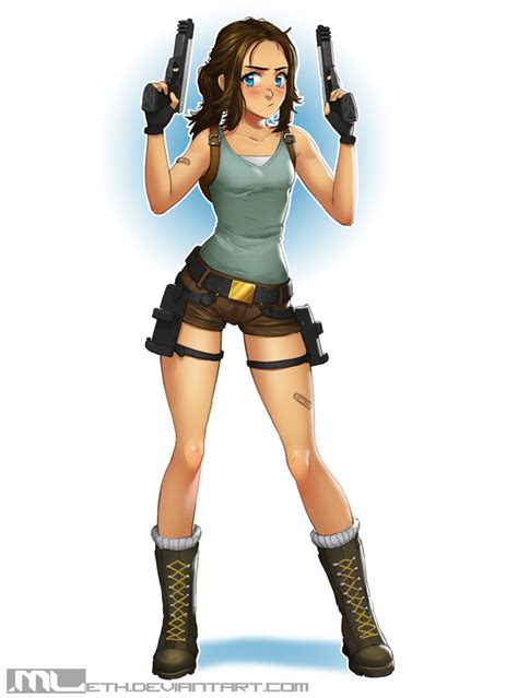 Lara Croft And Brooke Original And 1 More Drawn By Mathiasleth
