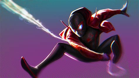 Miles Morales Web Swing Spider Man Into The Spider Verse 4k 27805