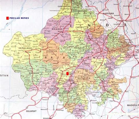 Political Map Of Rajasthan Mapsofnet