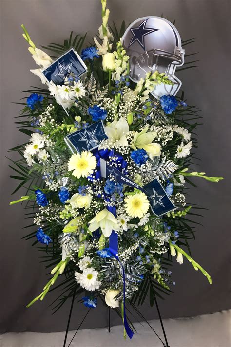 Dallas cowboys schedule, news, roster and stats. Dallas Cowboys Standing Easel Spray by I Love Roses Florist