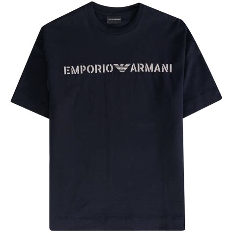 Emporio Armani Embroidered Logo T Shirt 3r1tt2 1jwzz