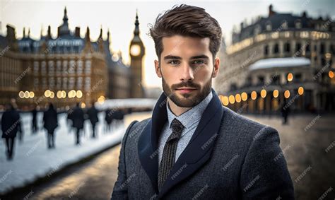 Premium Ai Image A Well Dressed Sophisticated And Good Looking Male Model