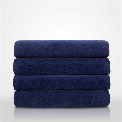 Towels 30 X 60 100 Turkish Cotton Terry Velour Navy Blue Pool
