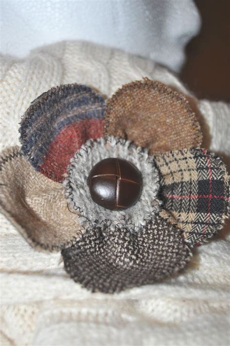 Fabric Flower Brooch Felted Wool Crafts Fabric Brooch