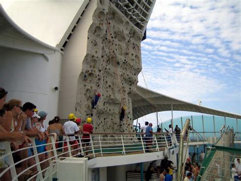 Rock Climbing Wall On Royal Caribbean Explorer Of The Seas Ultimate