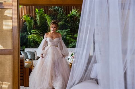 Jennifer Lopez Shotgun Wedding Ceremony Gown Designer Photographs Modculture