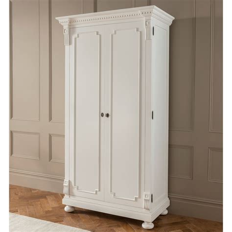 Bakersfield White Antique French Style Wardrobe French Furniture