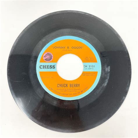 45 Rpm Chuck Berry 2131 Johnny B Goodemy Ding A Ling Vinyl Record