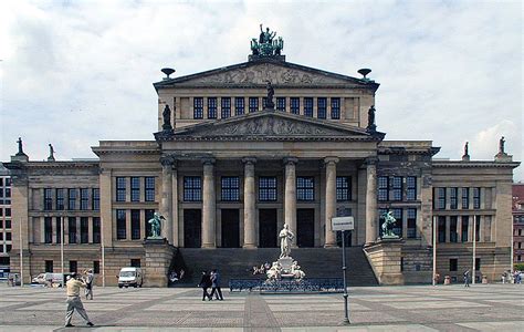 Schauspielhaus by karl friedrich schinkel architect, at berlin, germany, 1821, architecture in the great buildings online. Schauspielhaus am Gendarmenmarkt Foto & Bild | deutschland ...
