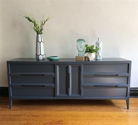 Soldgrey Mid Century Modern Credenzarefinished Mcm Etsy