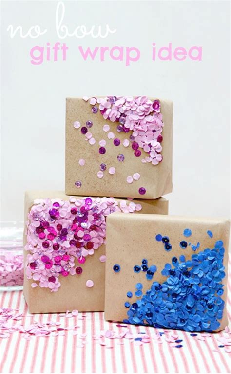 Make your own wrapping by drawing ribbons and a bow on a plain gift box. 35 Creative Ways To Wrap Birthday Presents!