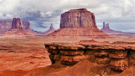 Desert Area Beautiful Summer Landscape Monument Valley Navajo Tribal Park In Arizona Usa Desktop