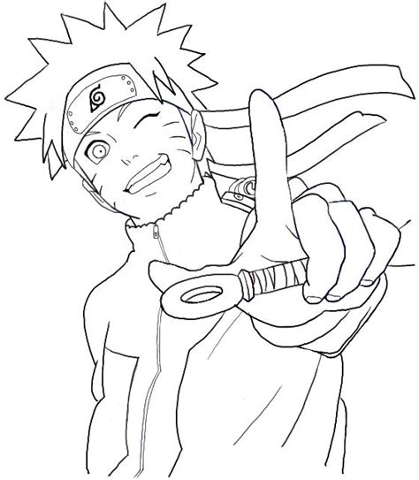 Happy Naruto Coloring Page Free Printable Coloring Pages