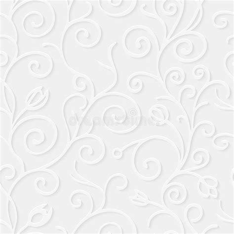 Paper 3d Floral Seamless Pattern Vector Design With Realistic Shadow