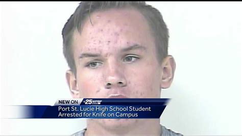 Port St Lucie High School Student Arrested For Bringing Knife To School
