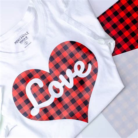 Buffalo Pattern Heart T-Shirt Free SVG Cut File – First Day of Home