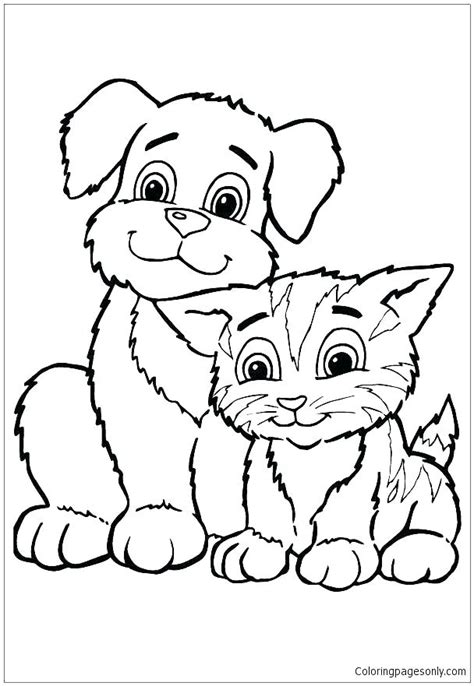 It shows a tired kitten rubbing his paws into his eyes. Cute Baby Kitten Coloring Pages at GetColorings.com | Free ...