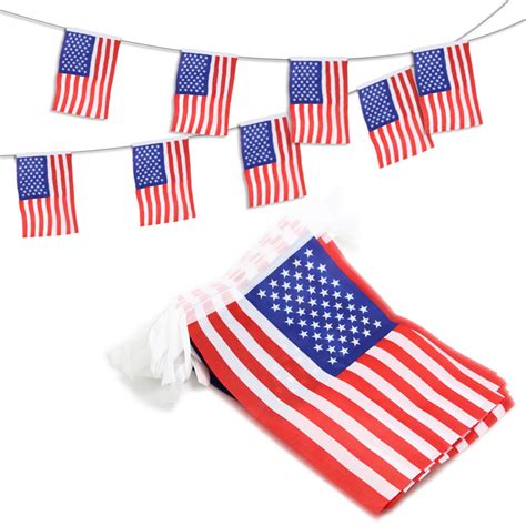 Anley Usa American String Pennant Banners Patriotic Events 4th Of July
