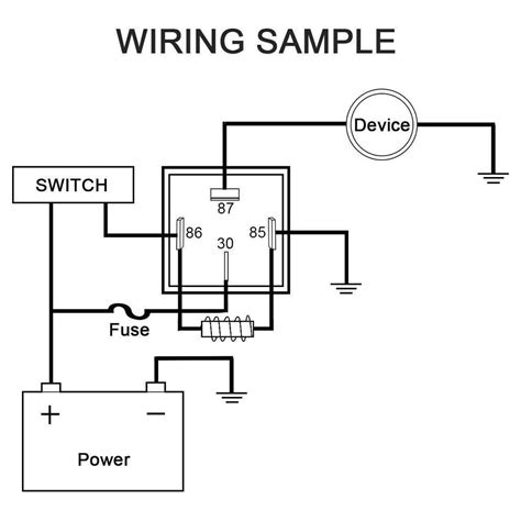 12v 30a Relay 4 Pin Wiring Diagram Wiring Technology