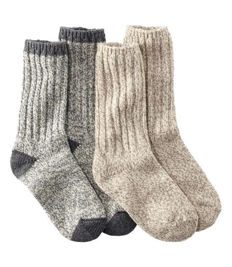 Adults Merino Wool Ragg Socks 10 Two Pack Socks At Llbean